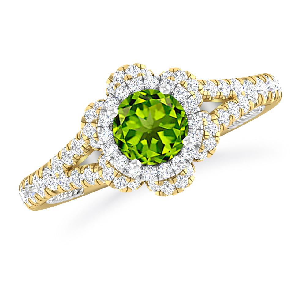 Yellow Gold - Peridot