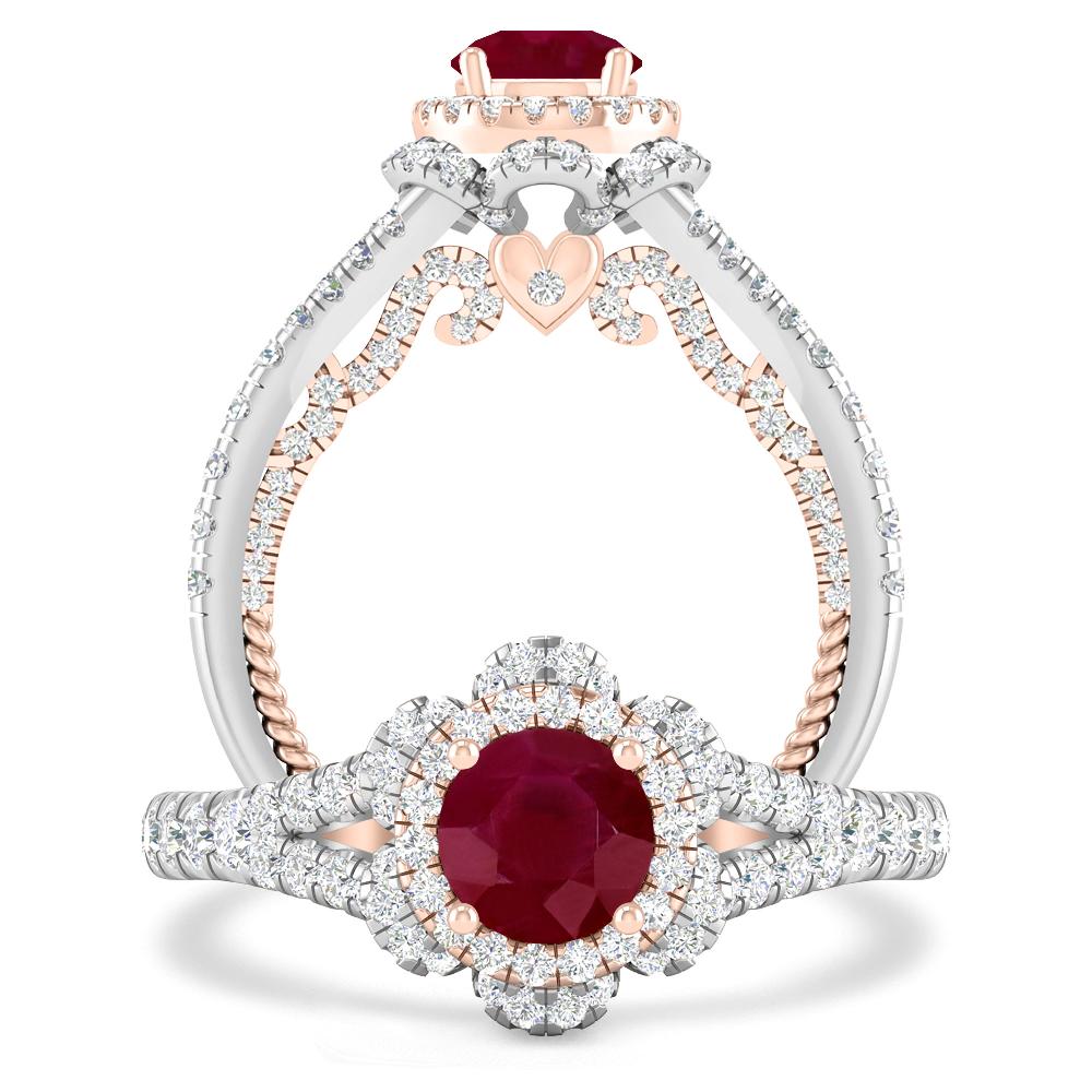 White Gold - Ruby