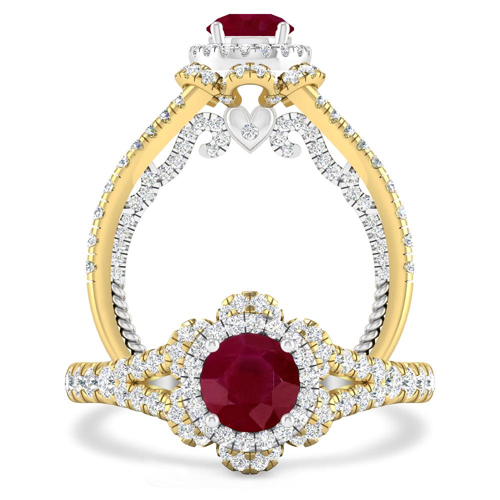 Yellow Gold - Ruby