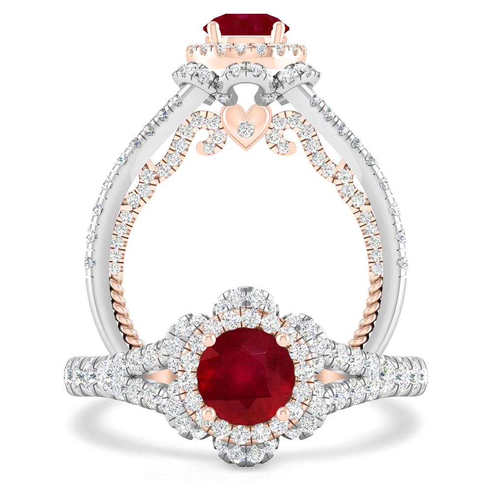 White Gold - Ruby