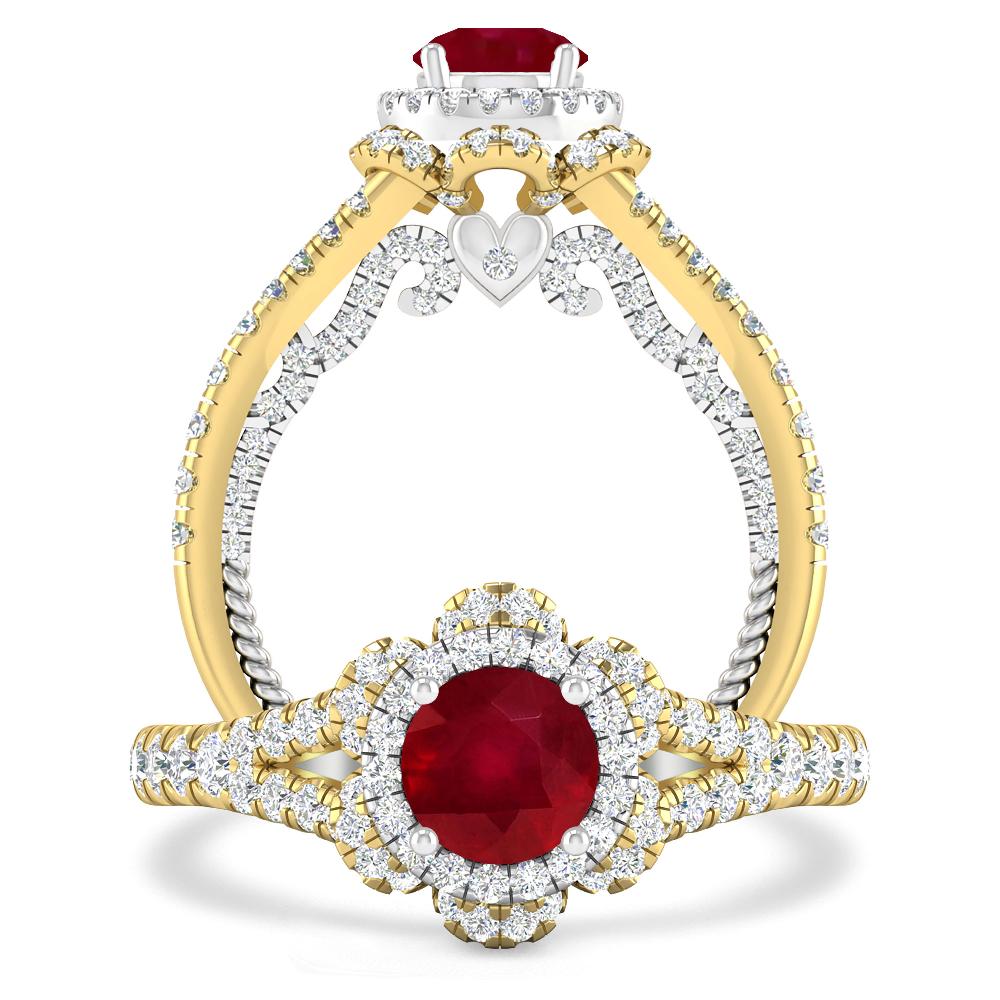 Yellow Gold - Ruby