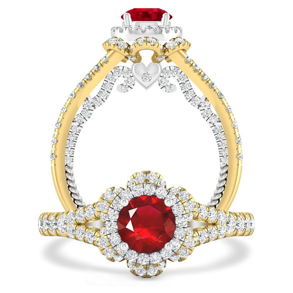 Yellow Gold - Ruby