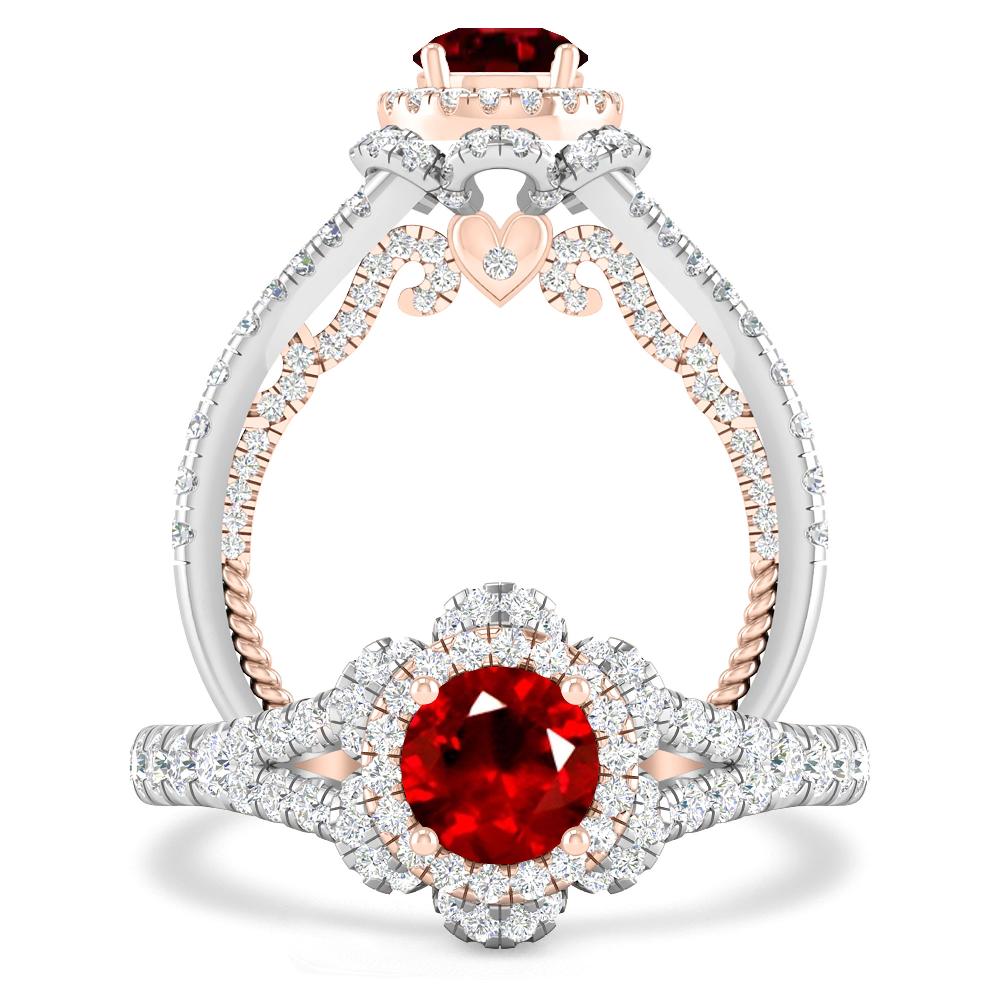 White Gold - Ruby