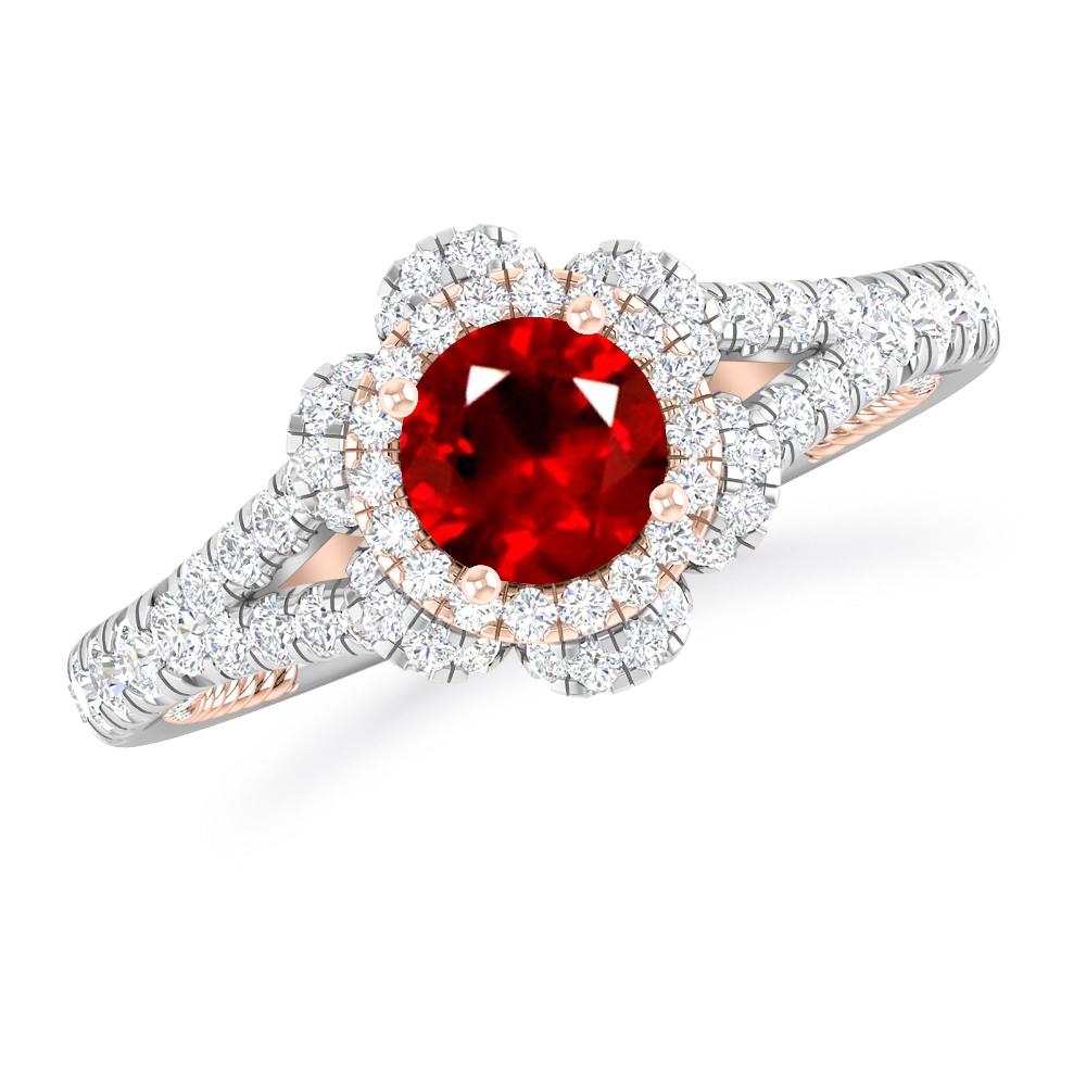 White Gold - Ruby