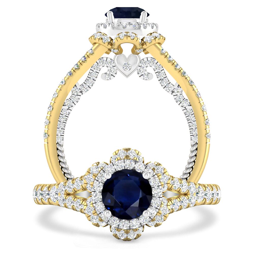 Yellow Gold - Sapphire