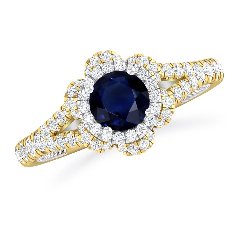 Yellow Gold - Sapphire