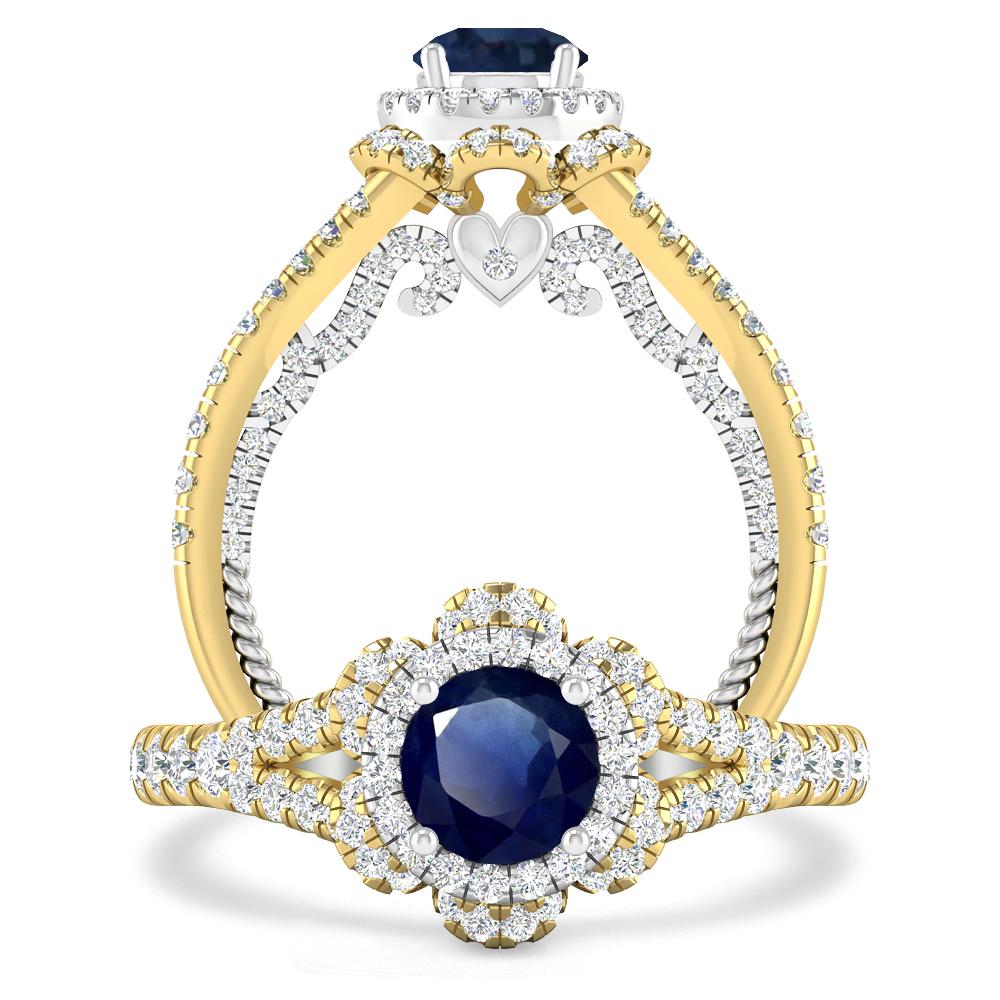 Yellow Gold - Sapphire