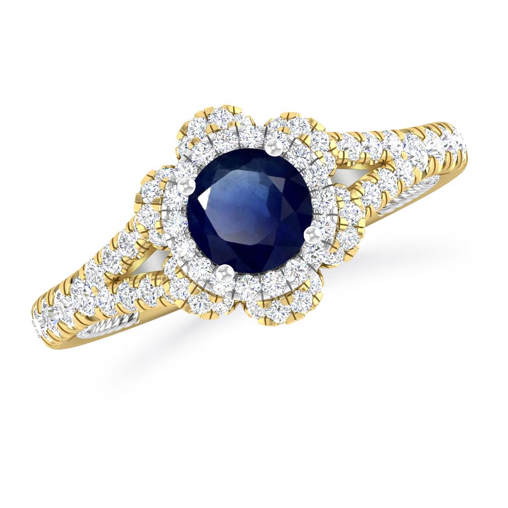 Yellow Gold - Sapphire