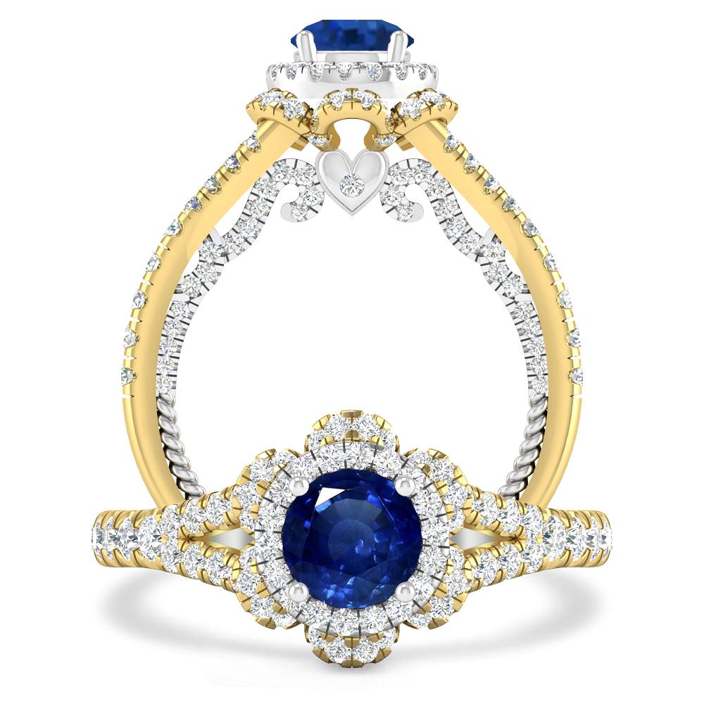 Yellow Gold - Sapphire