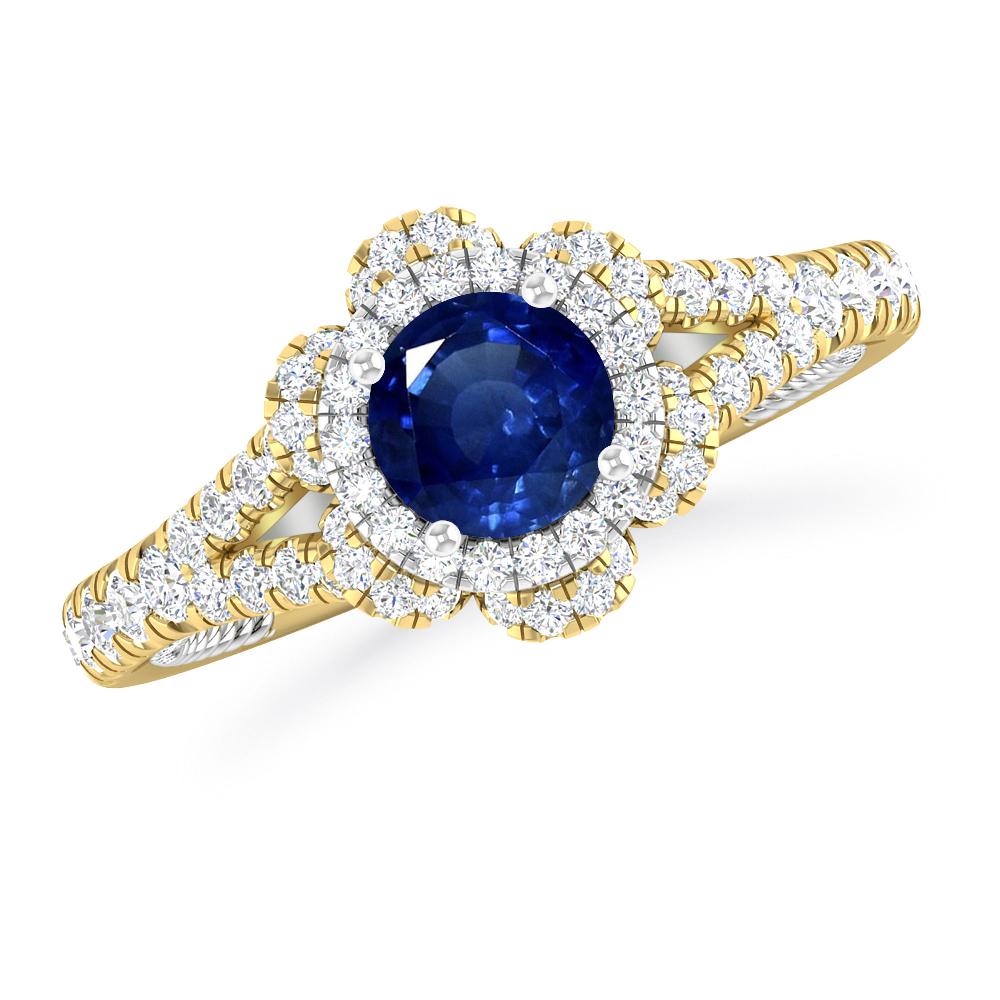 Yellow Gold - Sapphire