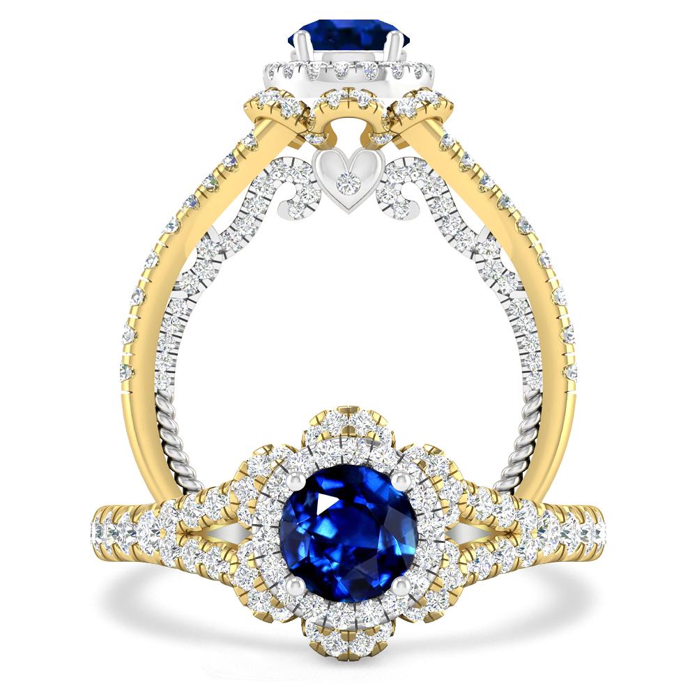 Yellow Gold - Sapphire