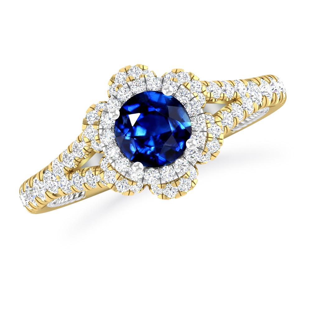 Yellow Gold - Sapphire