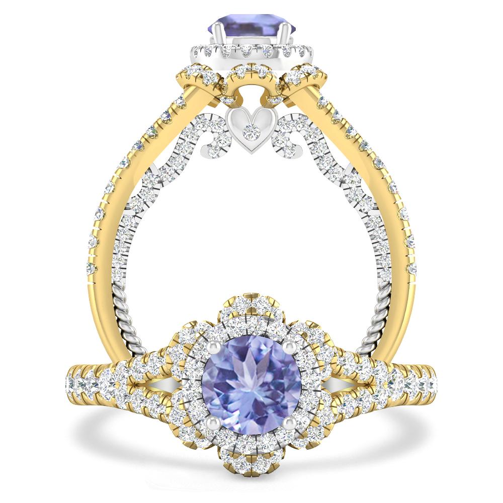 Yellow Gold - Tanzanite