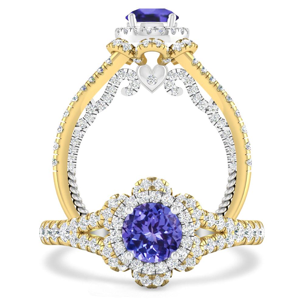 Yellow Gold - Tanzanite