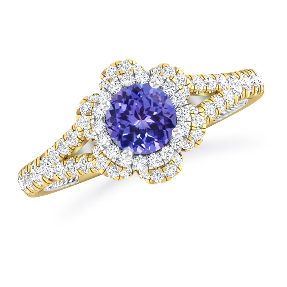 Yellow Gold - Tanzanite