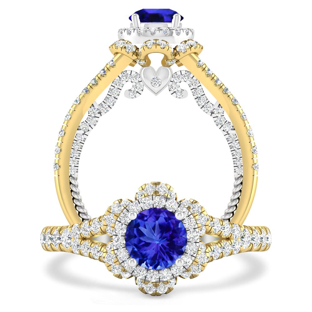 Yellow Gold - Tanzanite