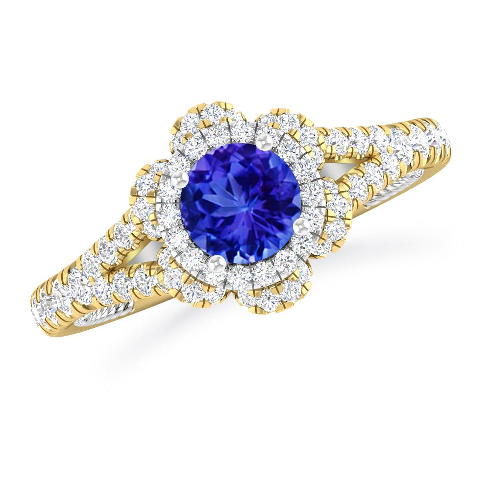 Yellow Gold - Tanzanite