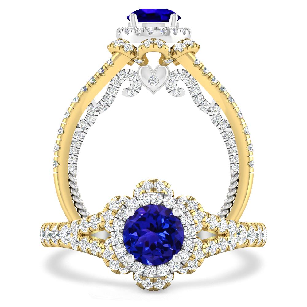 Yellow Gold - Tanzanite