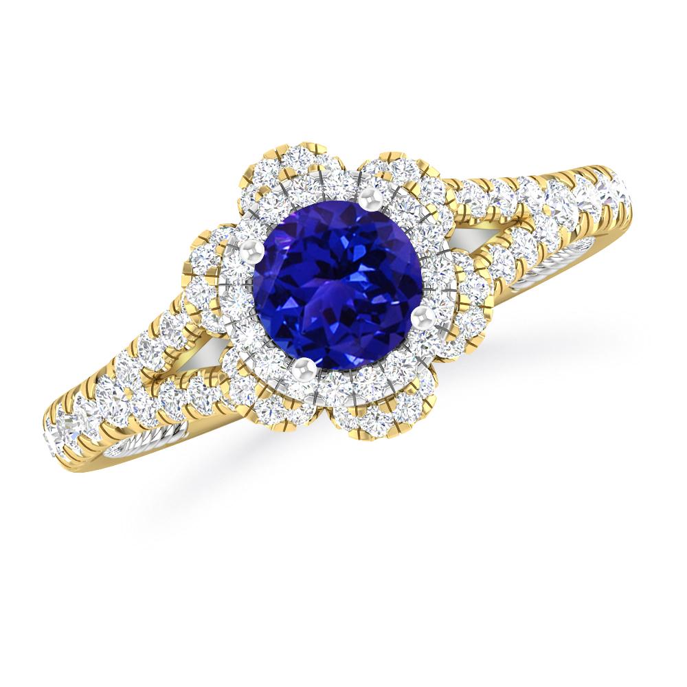 Yellow Gold - Tanzanite