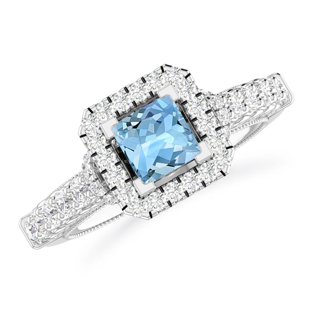 White Gold - Aquamarine