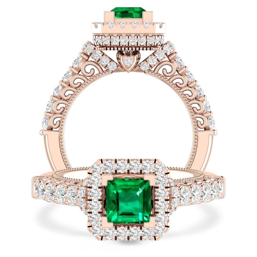 Rose Gold - Emerald