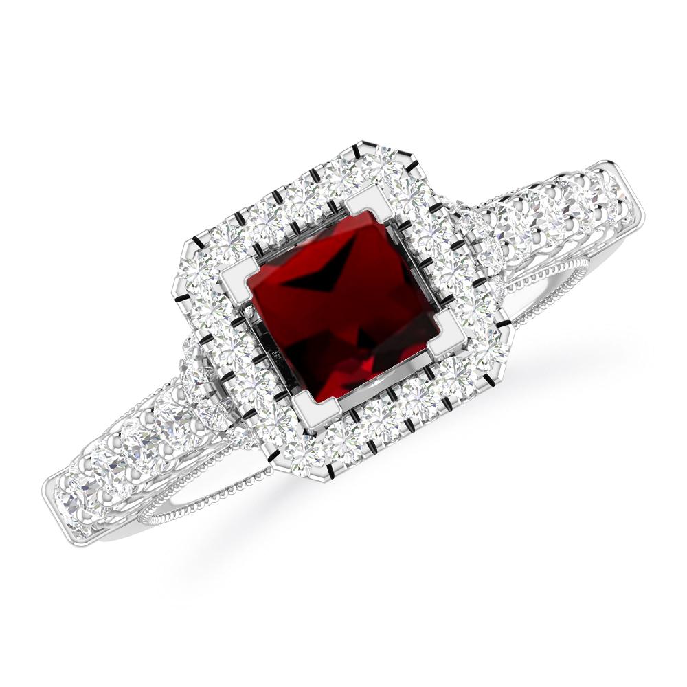 White Gold - Garnet