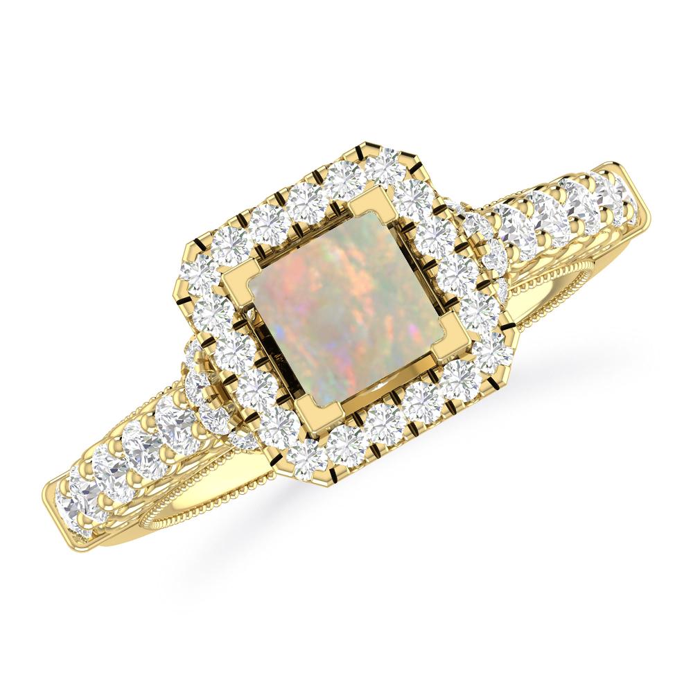 Yellow Gold - Opal