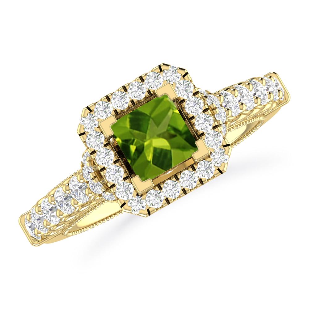 Yellow Gold - Peridot