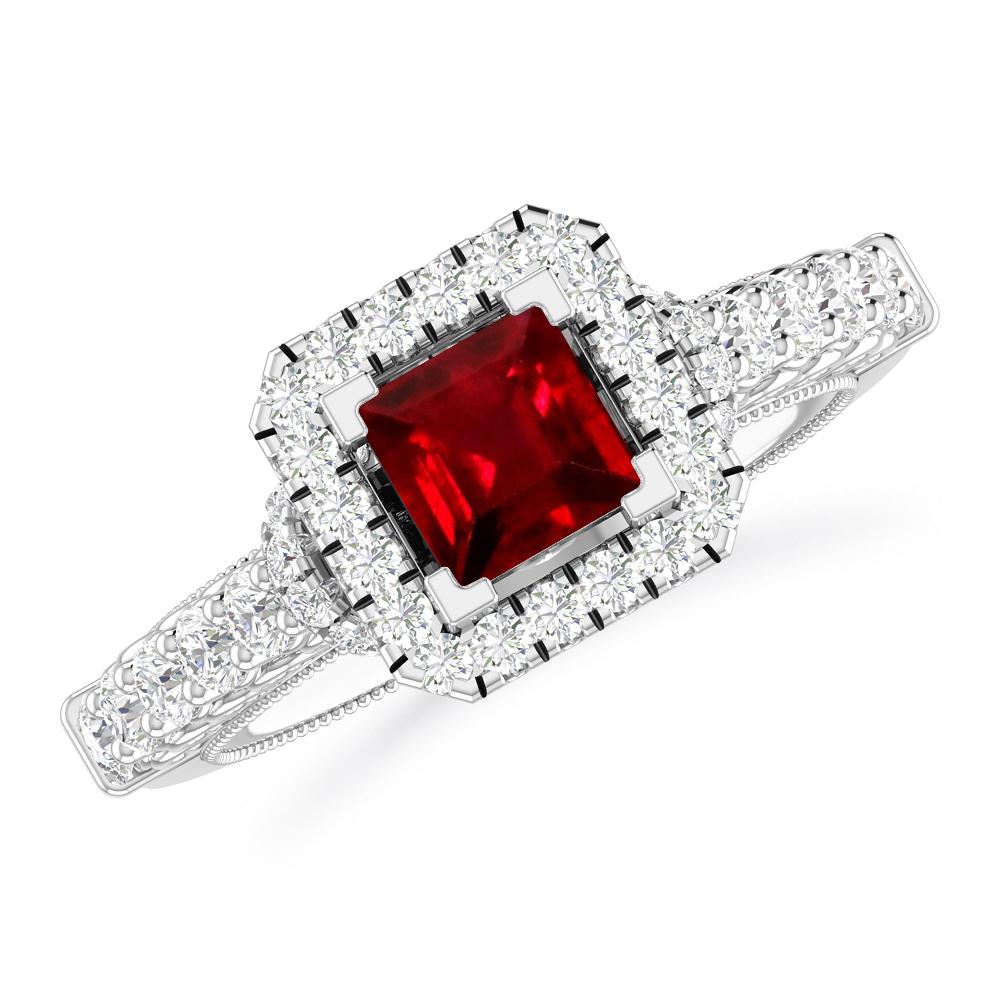 White Gold - Ruby