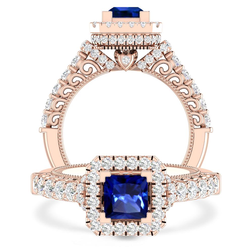 Rose Gold - Sapphire