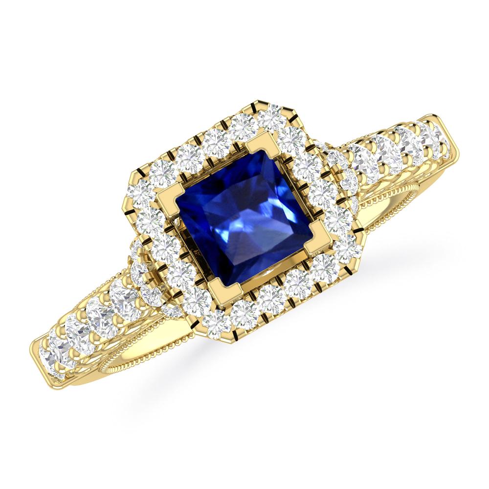 Yellow Gold - Sapphire