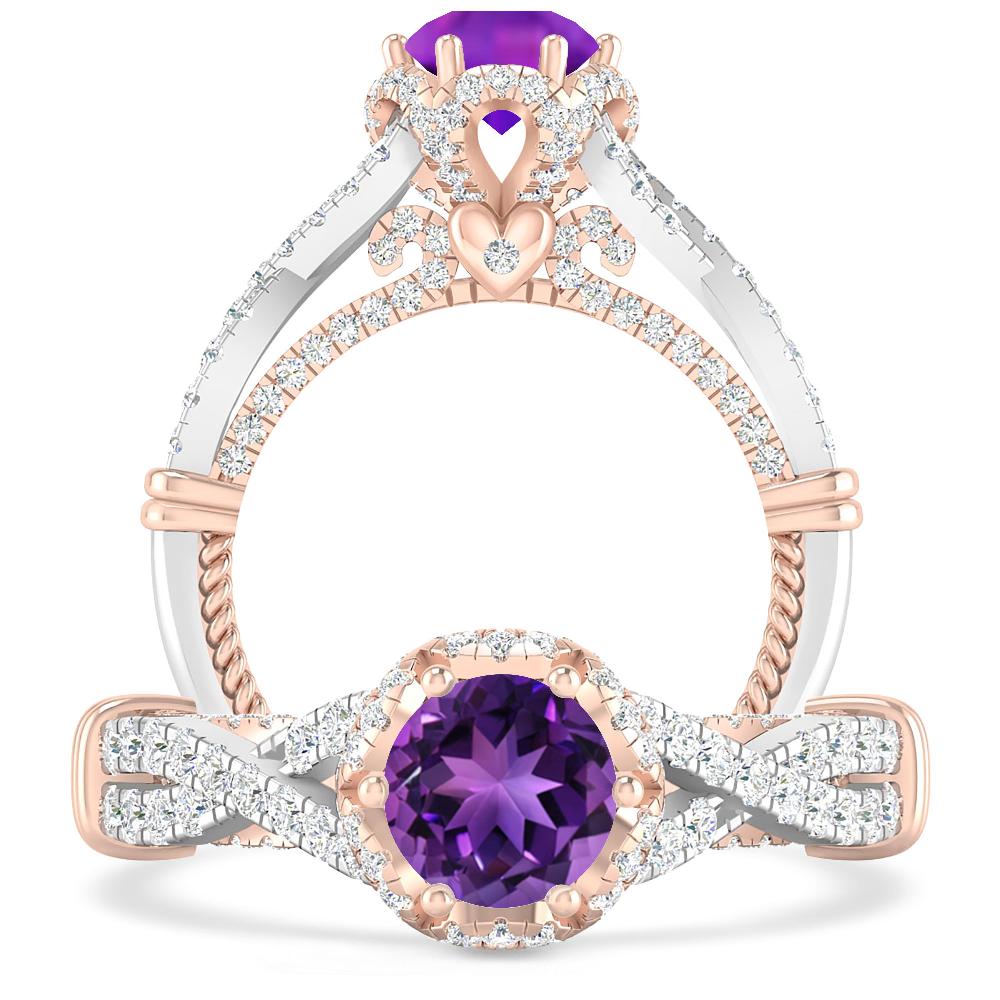 White Gold - Amethyst