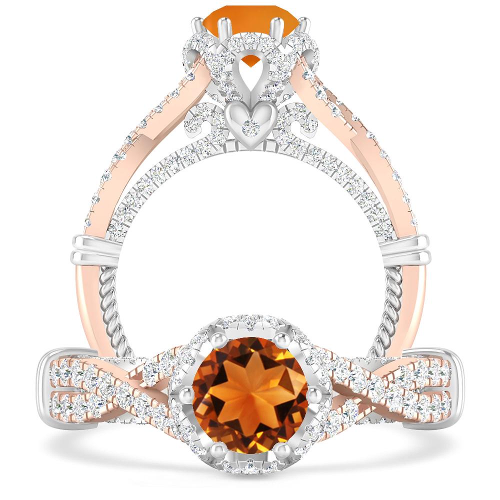 Rose Gold - Citrine