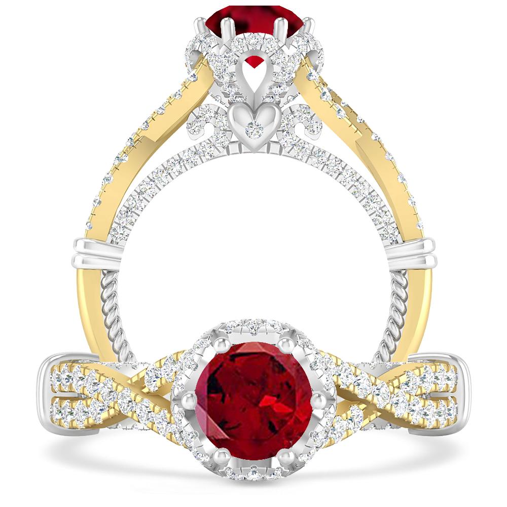 Yellow Gold - Garnet