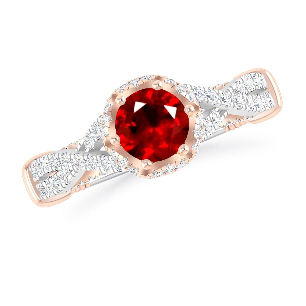 White Gold - Ruby