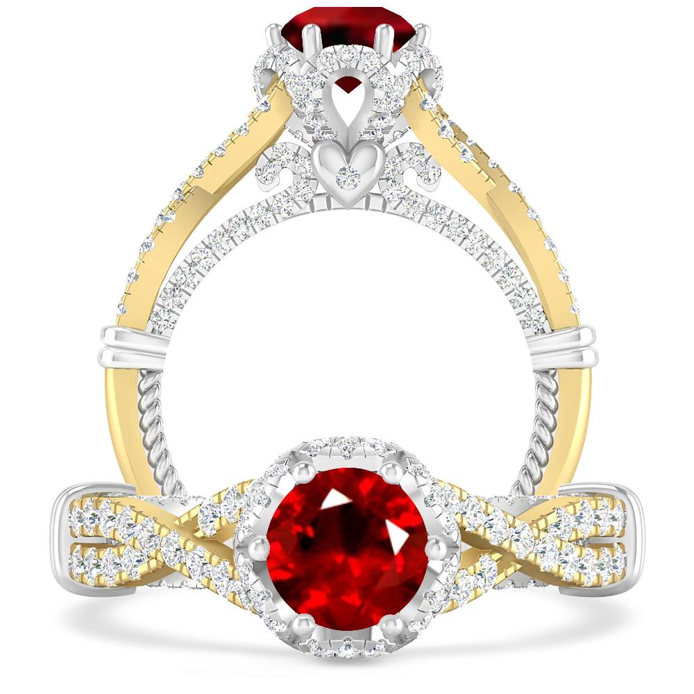 Yellow Gold - Ruby