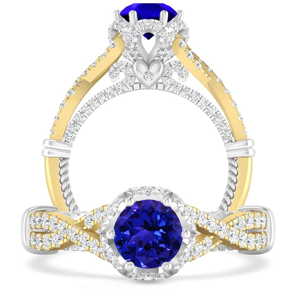 Yellow Gold - Tanzanite