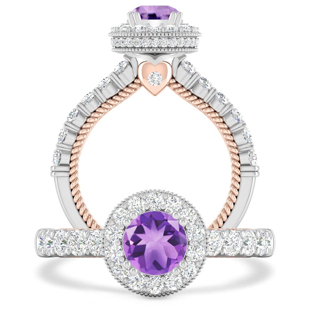 White Gold - Amethyst