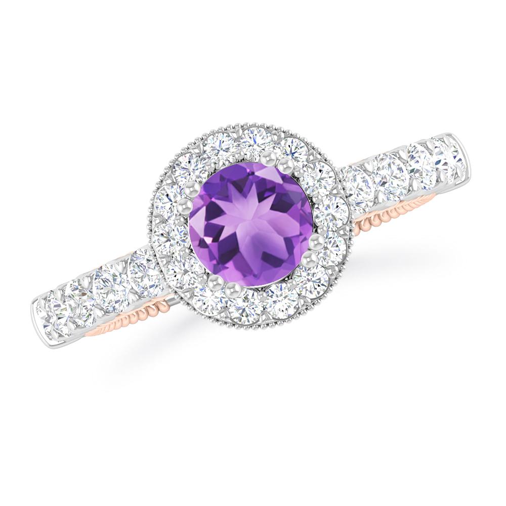 White Gold - Amethyst