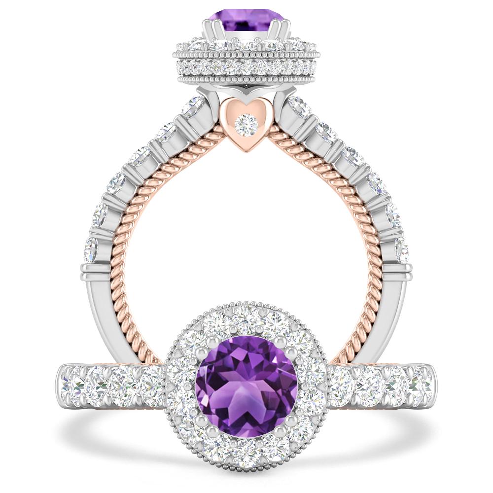 White Gold - Amethyst