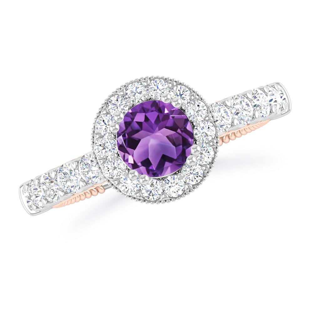 White Gold - Amethyst