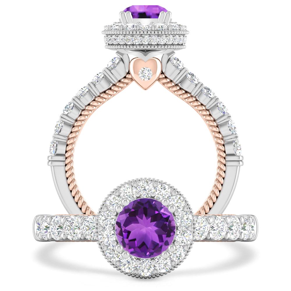 White Gold - Amethyst