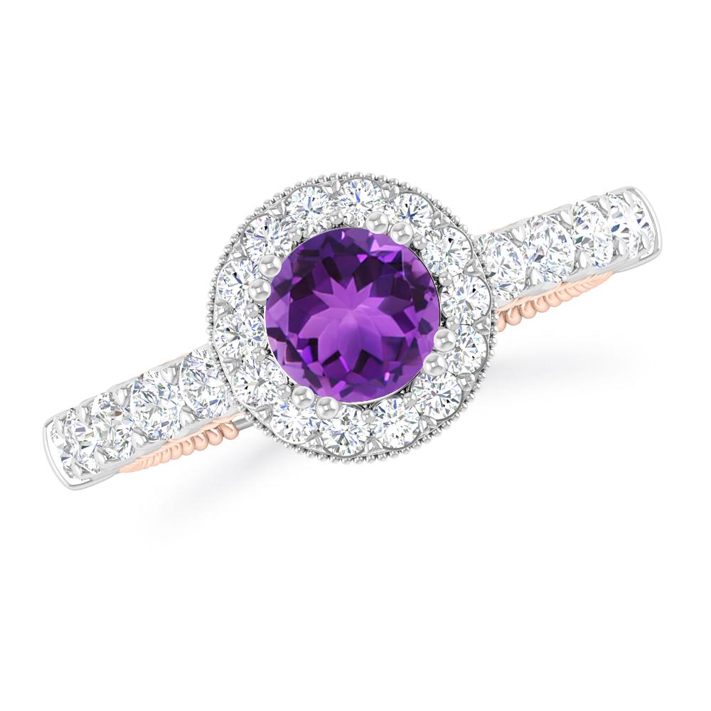 White Gold - Amethyst