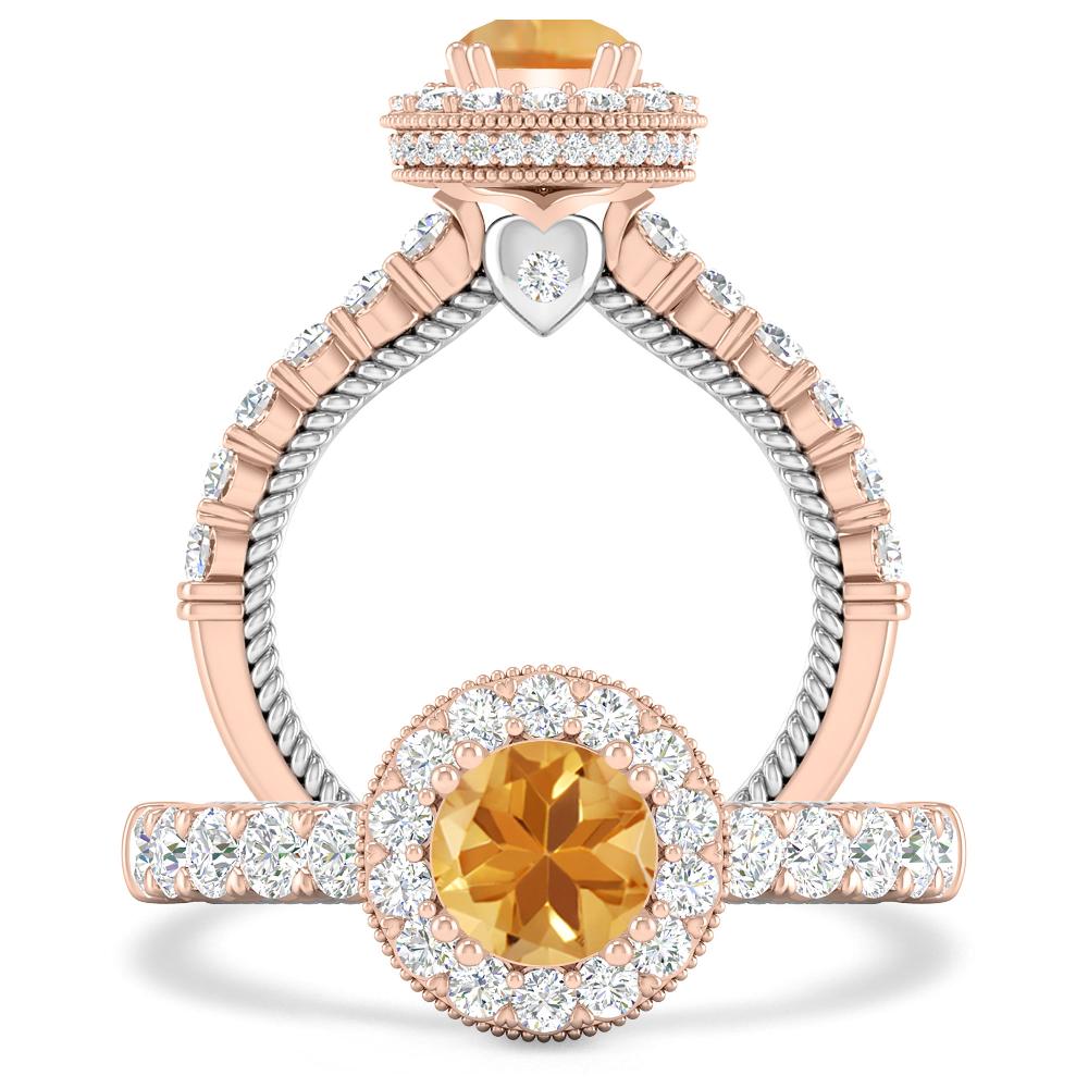 Rose Gold - Citrine