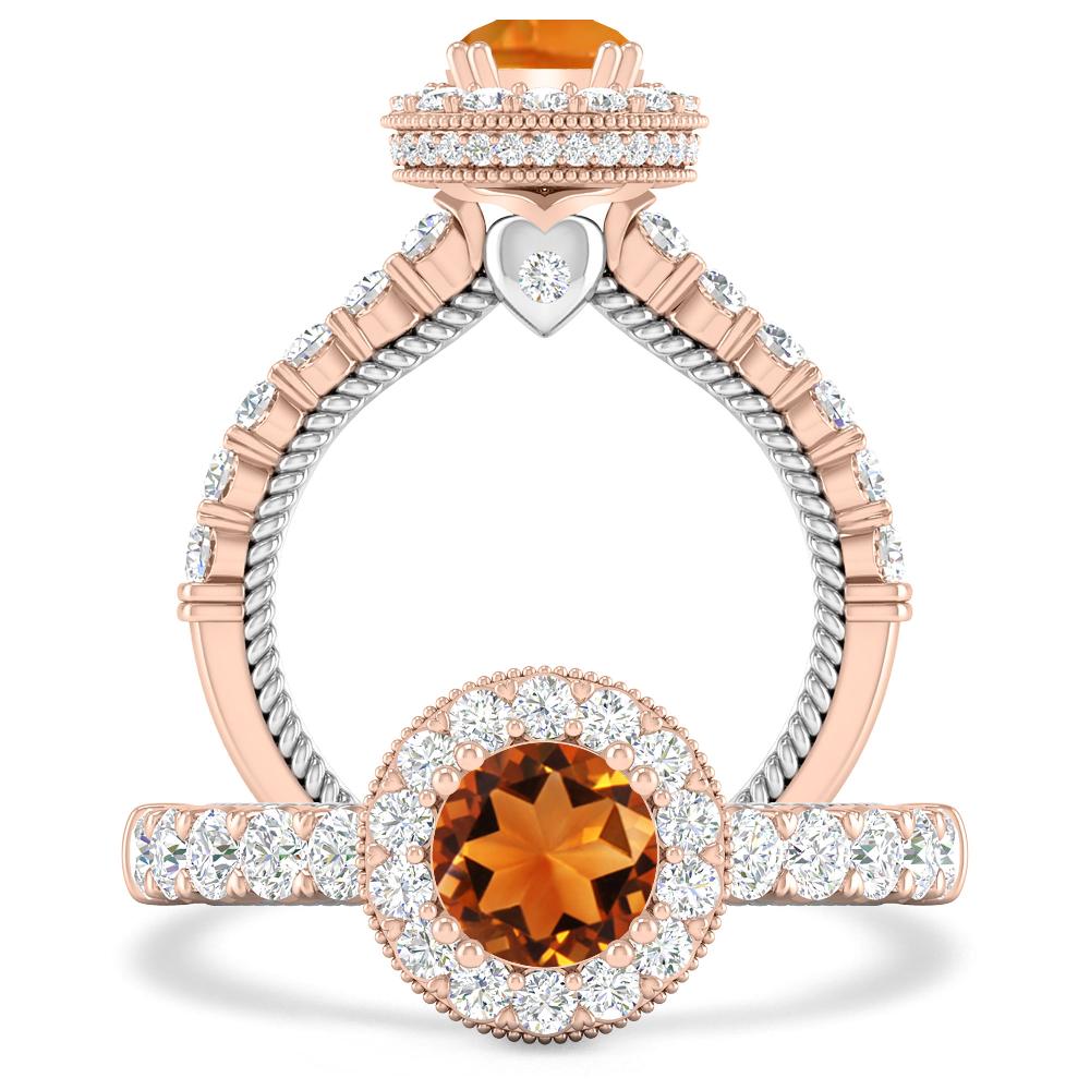 Rose Gold - Citrine