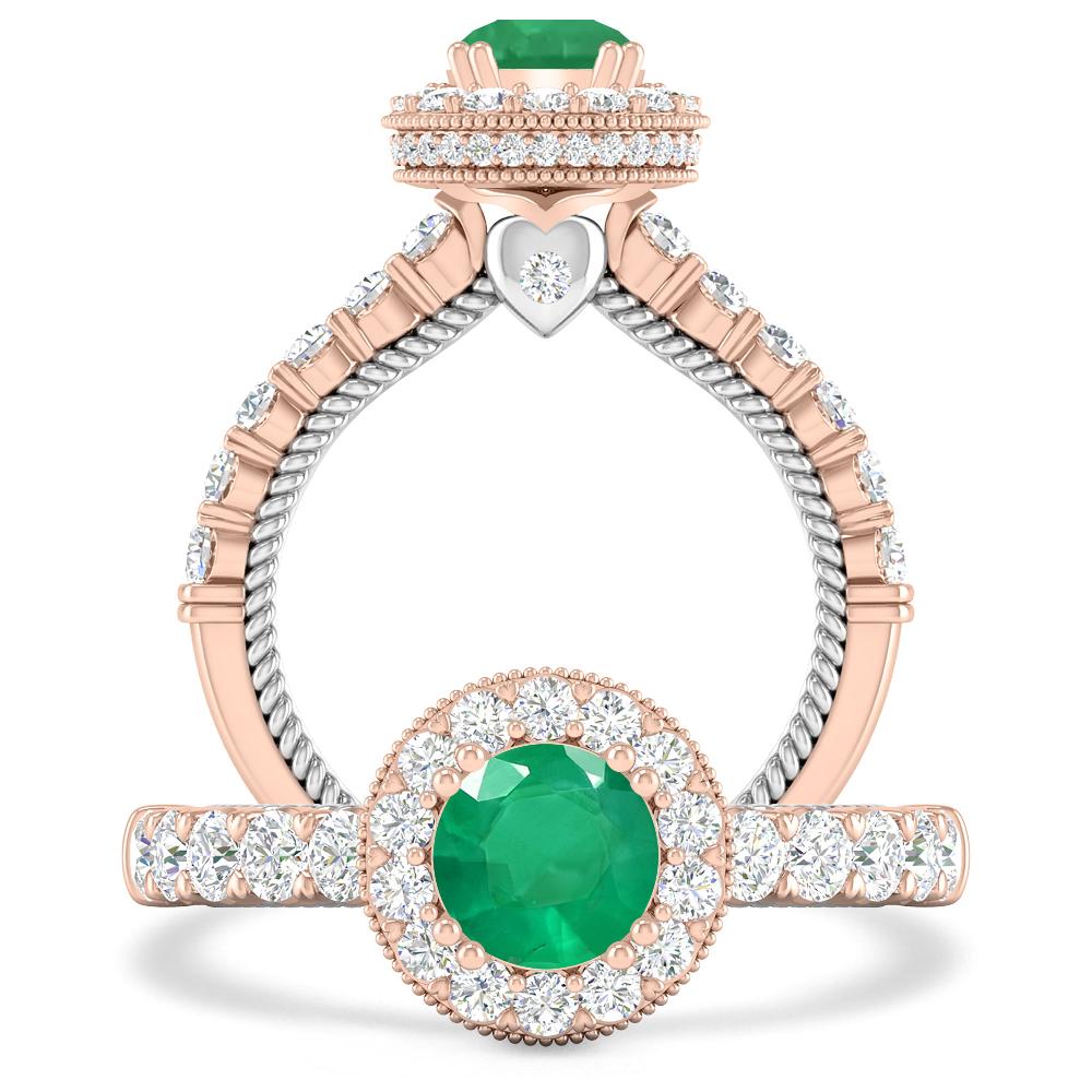 Rose Gold - Emerald