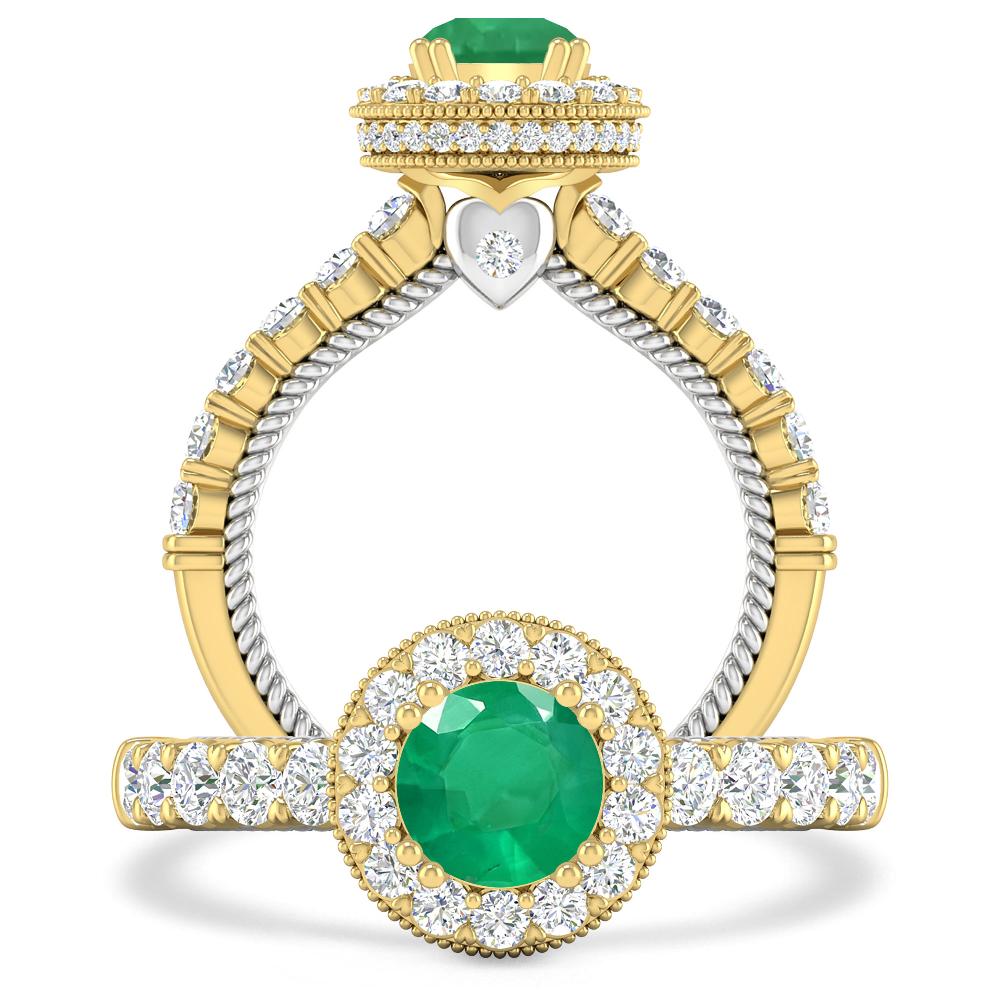 Yellow Gold - Emerald