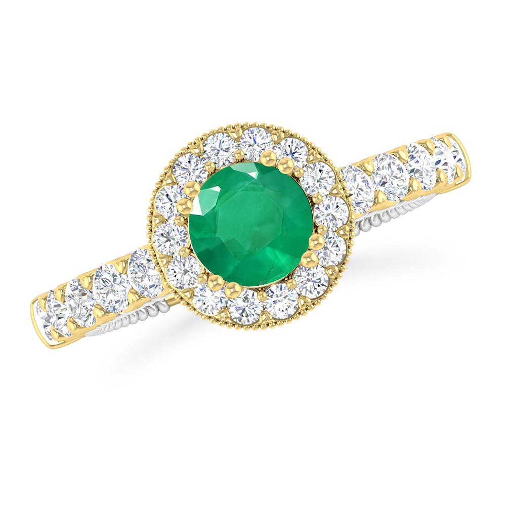 Yellow Gold - Emerald