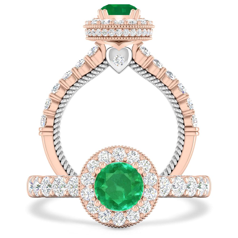 Rose Gold - Emerald