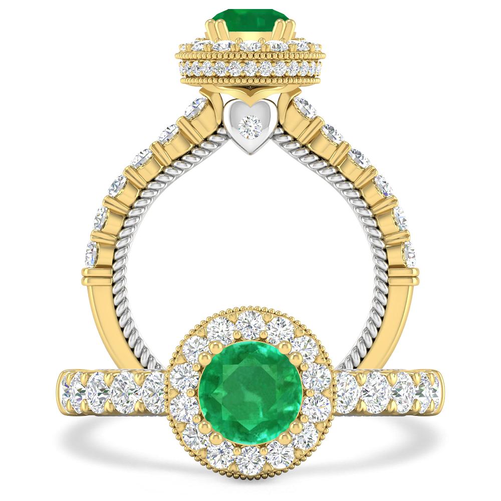 Yellow Gold - Emerald